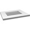 Ekena Millwork Vertical Surface Mount PVC Gable Vent: Functional, w/ 3-1/2"W x 1"P Standard Frame, 18"W x 14"H GVPVE18X1401SF - alternate 2